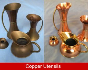 Copper cleaned and polished then coated with ProtectaClear DIY coating to stop tarnish
