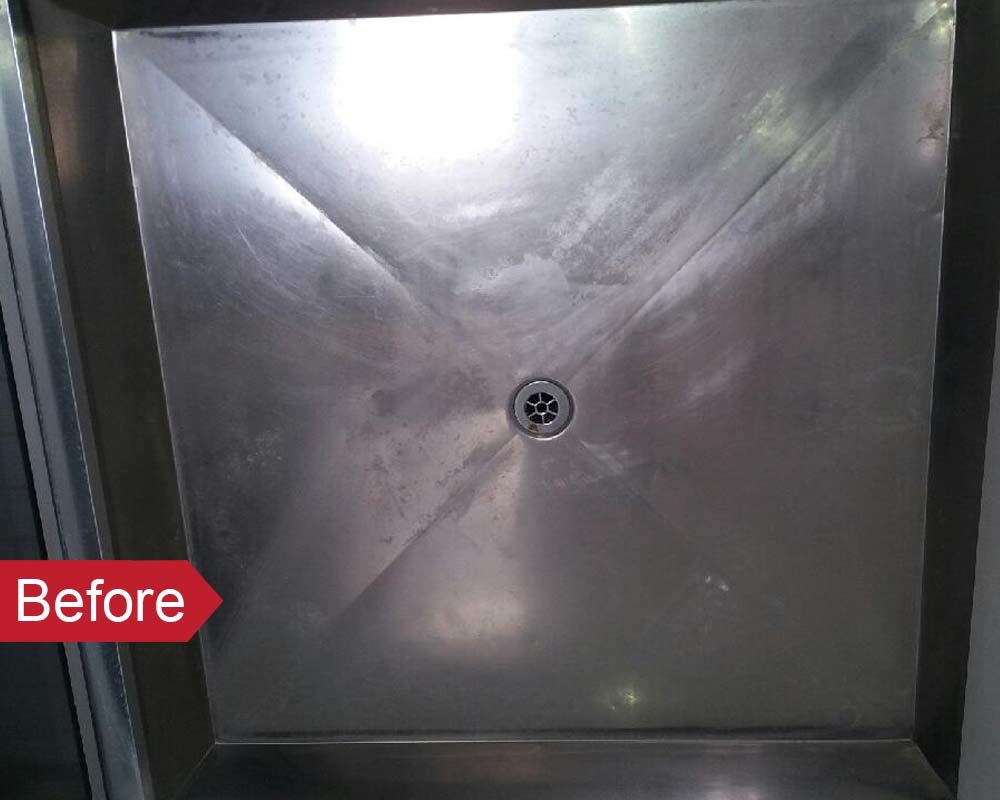 stainless shower tray needs to be coated