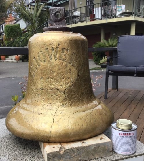 This bronze bell restored and protected with Everbrite
