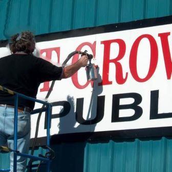 Restore faded signage with Everbrite Protective Coating and protect from UV damage