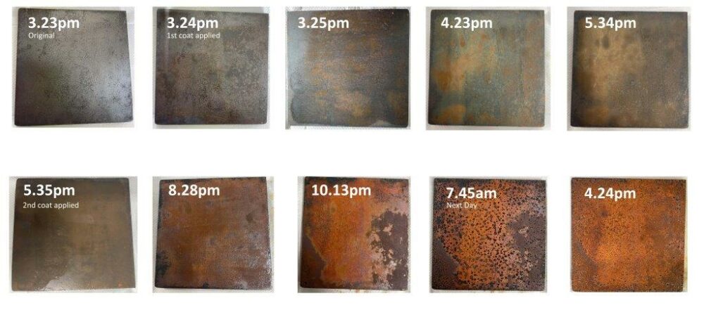 Rust metal quickly